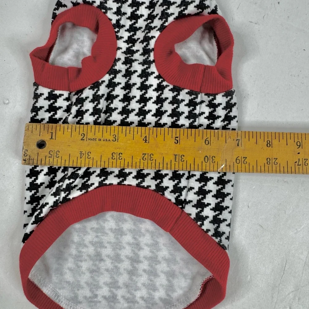 Stylish Red and Black Dog Sweater